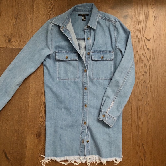 Forever 21 Denim Mini Dress - Picture 1 of 1